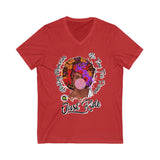 Bubble Gum  V-Neck Tee