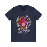 Bubble Gum  V-Neck Tee