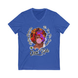 Bubble Gum  V-Neck Tee