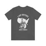 Sister's Area Codes Sports Bike (Unisex Jersey Short)