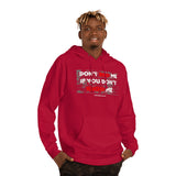 DON'T BRO ME HOODY (WHITE/RED  FONT)