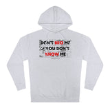 DON'T BRO ME HOODY (BLCK/RED  FONT)