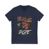 She's Dope  V-Neck Tee Unisex