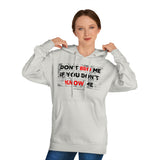 DON'T BRO ME HOODY (BLCK/RED  FONT)