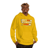 DON'T BRO ME HOODY (WHITE/RED  FONT)