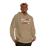 DON'T BRO ME HOODY (WHITE/RED  FONT)