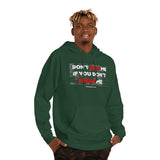 DON'T BRO ME HOODY (WHITE/RED  FONT)