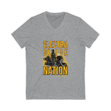 E GLIDE NATION  Ladies V-Neck Tee
