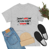 DON'T BRO ME (BLACK/RED FONT)