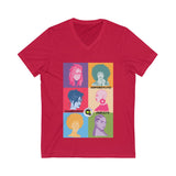 Different Faces, Same Passion (Short Sleeve V-Neck Tee)