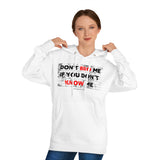 DON'T BRO ME HOODY (BLCK/RED  FONT)