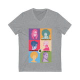 Different Faces, Same Passion (Short Sleeve V-Neck Tee)