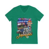 Memphis (Vneck/short sleeve) No design on back