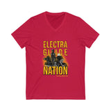 E GLIDE NATION  Ladies V-Neck Tee
