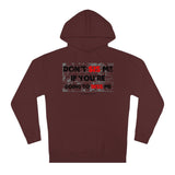 DON'T SIS  ME HOODY (BLCK/RED  FONT)