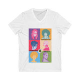 Different Faces, Same Passion (Short Sleeve V-Neck Tee)