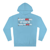 DON'T SIS ME HOODY  (RED/WHITE  FONT)