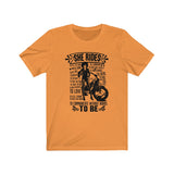 She Rides Jersey Short Sleeve Tee