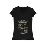 Women I'm not just a biker Short Sleeve V-Neck Tee