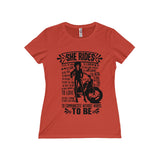 She Rides Women's Missy Tee