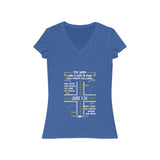 Women I'm not just a biker Short Sleeve V-Neck Tee