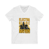 E GLIDE NATION  Ladies V-Neck Tee