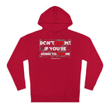 DON'T SIS ME HOODY  (RED/WHITE  FONT)