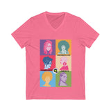 Different Faces, Same Passion (Short Sleeve V-Neck Tee)