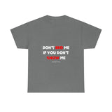DON'T BRO ME (WHITE/RED FONT)