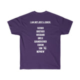 I am not just a biker (Male) different colors