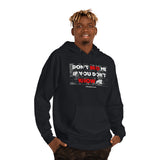 DON'T BRO ME HOODY (WHITE/RED  FONT)