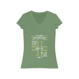 Women I'm not just a biker Short Sleeve V-Neck Tee