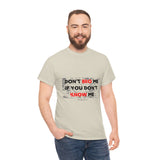 DON'T BRO ME (BLACK/RED FONT)