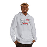 DON'T BRO ME HOODY (WHITE/RED  FONT)