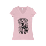 She Rides Non Sportsbike  -Neck Tee