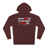 DON'T BRO ME HOODY (WHITE/RED  FONT)