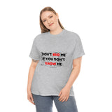 DON'T BRO ME (BLACK/RED FONT)