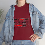 DON'T BRO ME (BLACK/RED FONT)