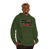 DON'T BRO ME HOODY (BLCK/RED  FONT)