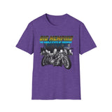 Big Memphis Motorcycles on front Skyline on Back  T-Shirt —