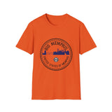 Big Memphis Skyline T-Shirt — Vintage City Seal Tee...Motorcycles on back