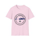 Big Memphis Skyline T-Shirt — Vintage City Seal Tee...Motorcycles on back