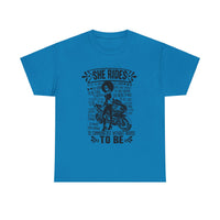 She Rides Sportsbike Unisex Tee