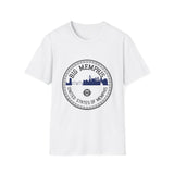 Big Memphis Skyline T-Shirt — Vintage City Seal Tee...Motorcycles on back