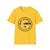 Big Memphis Skyline T-Shirt — Vintage City Seal Tee...Motorcycles on back