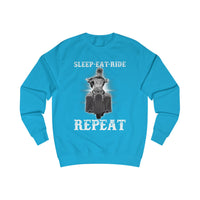 Ladies Sleep Eat Ride Repeat Sweatshirt