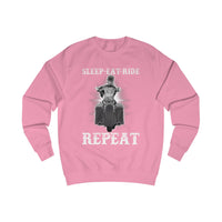 Ladies Sleep Eat Ride Repeat Sweatshirt