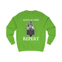 Ladies Sleep Eat Ride Repeat Sweatshirt