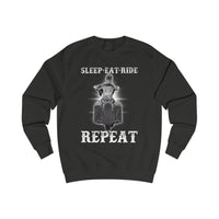 Ladies Sleep Eat Ride Repeat Sweatshirt