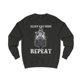 Ladies Sleep Eat Ride Repeat Sweatshirt